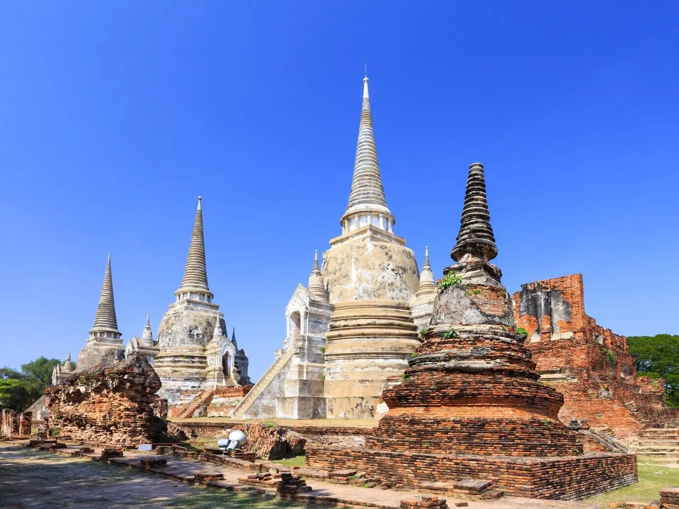 Pagode beim Tempel Wat Phra Sri Sanphet in Ayutthaya, Thailand